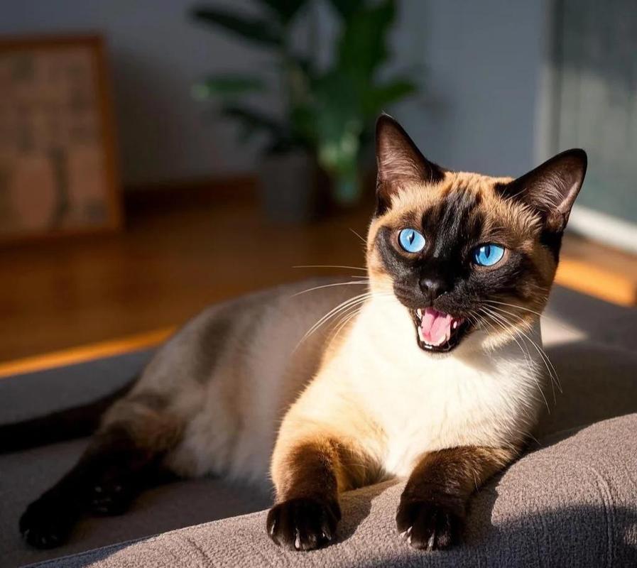 优雅活泼暹罗猫，亲人聪明好伴侣（暹罗猫短毛猫图片）