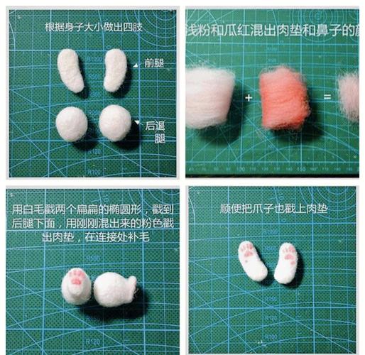 手工布头袜猫偶教程，闲置材料DIY亲子乐（小猫手工布偶制作图解）