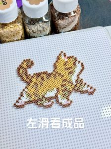 可爱小猫图纸，简单易学，轻松DIY挂包（小猫拼豆豆图纸）