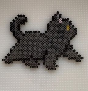 炸毛小黑猫教程（炸毛小黑猫拼豆图纸）