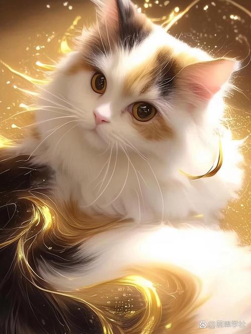 可爱三花猫，温馨宠物，带来欢乐（三花猫图片）