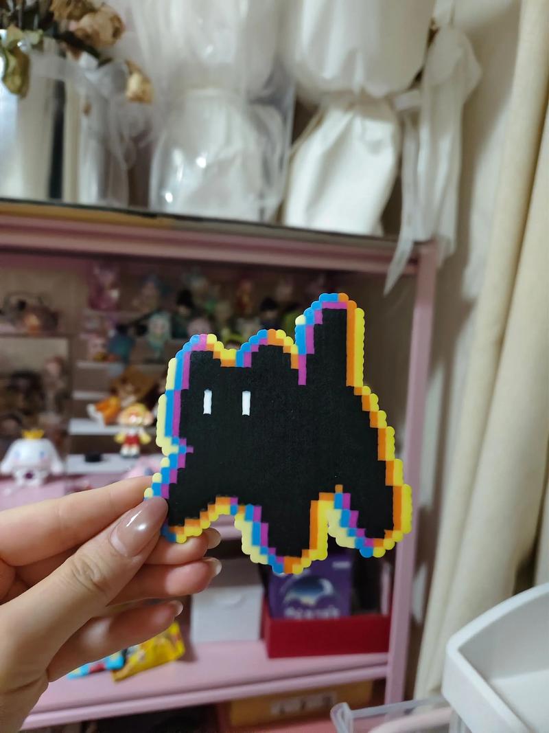 炸毛小黑猫教程（炸毛小黑猫拼豆图纸）