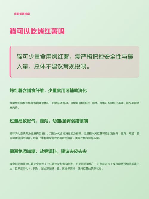 红薯能喂猫吗？少量煮熟别当主食（一个多月的小猫可以吃红薯吗）