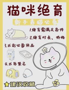绝育猫好处多，健康亲人烦恼少（宠物猫咪绝育的好处和坏处）