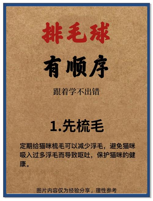 勤梳毛调饮食，科学防猫毛球（给猫排毛球最好的方法）