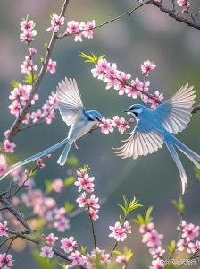宁静和谐，东方美学之美（中式鸟语花香图片大全）